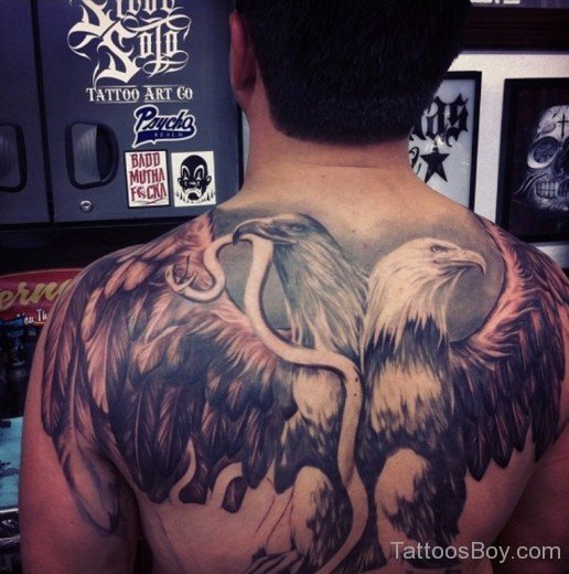 Eagle And Snake Tattoo