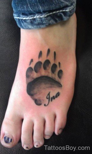 Eagle Claw Tattoo On Foot