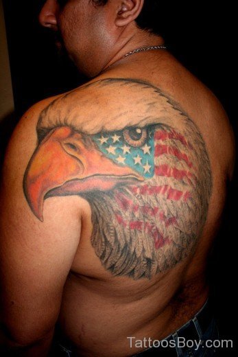 Eagle Head Tattoo On Shoulder