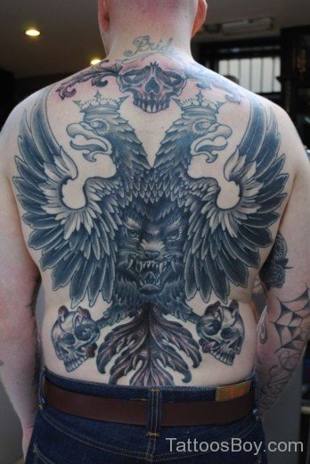 Eagle Tattoo Design On Back