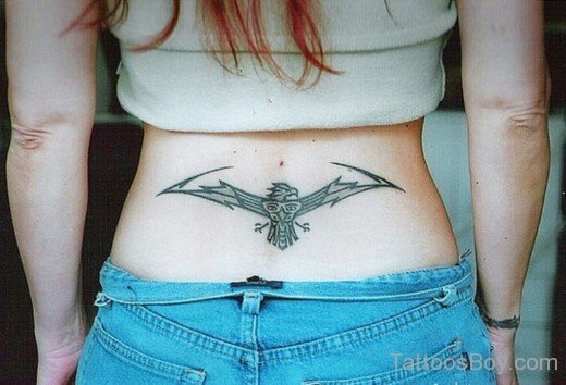 Eagle Tattoo Design On Lower Back