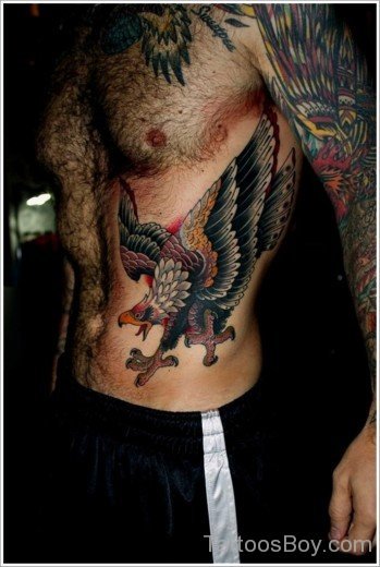 Eagle Tattoo Design On Rib