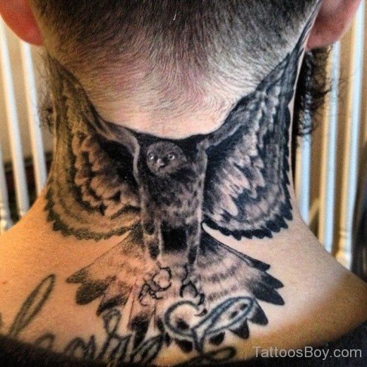 Eagle Tattoo On Nape