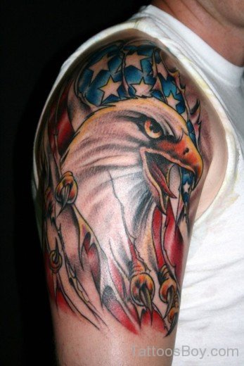 Eagle Tattoo On Shoulder