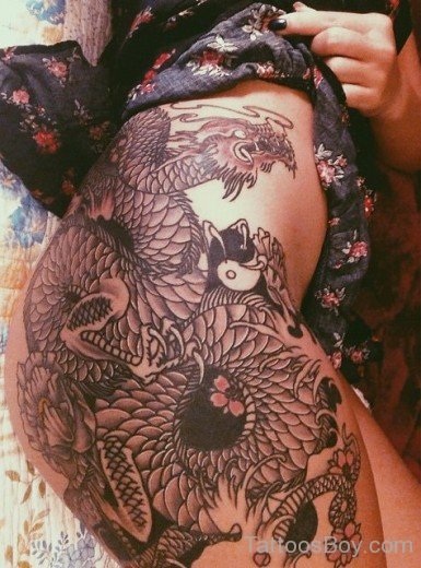 Eagle Tattoo On Waist