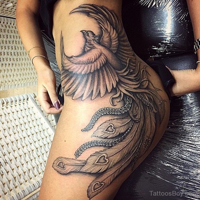 19+ Eagle Thigh Tattoo