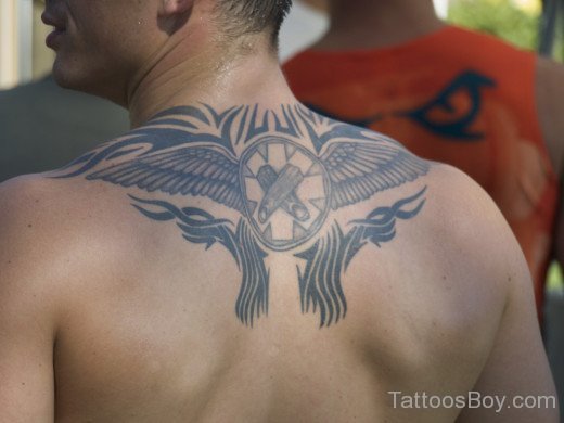 Eagle Wings Tattoo On Back