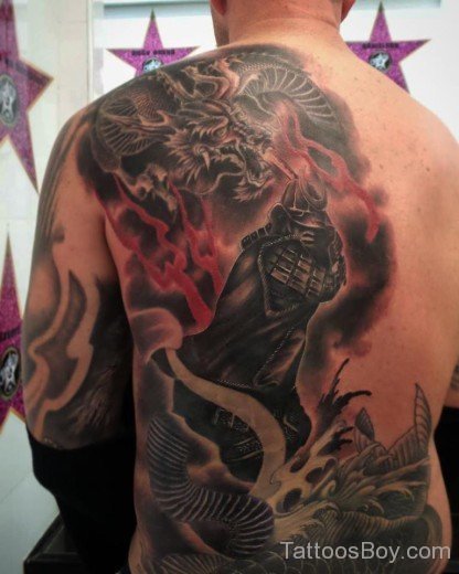 Elegant Back Tattoo