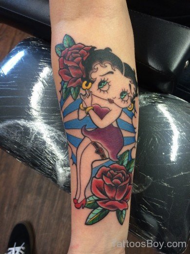 Elegant  Betty Boop Tattoo