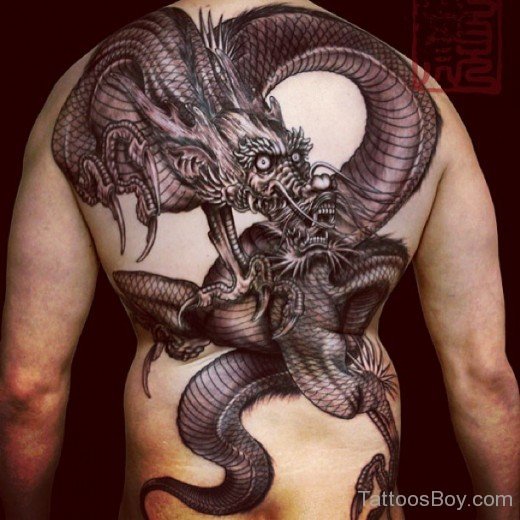  Dragon Tattoo Design On Back