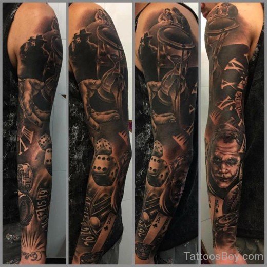 Elegant Full Sleeve Tattoo