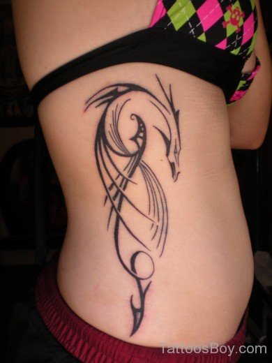 Elegant Rib Tattoo