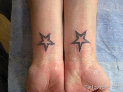 Elegant Star Tattoo Design