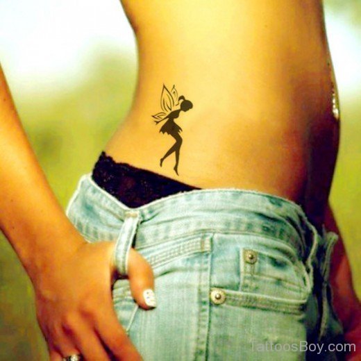 Fairy Tattoo Design On Waist