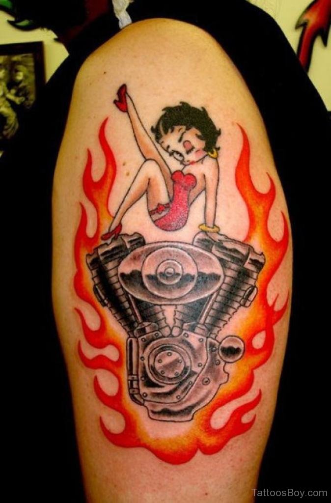 Flaming Betty Boop Tattoo | Tattoo Designs, Tattoo Pictures