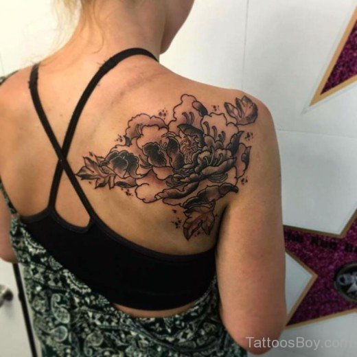 Flower Tattoo On Back