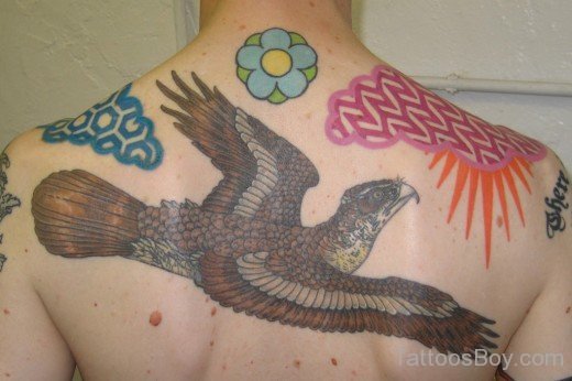 Flying Eagle Tattoo Design
