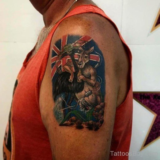 Funny Tattoo On Shoulder