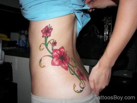 Hawaiian Flower Tattoo Design-