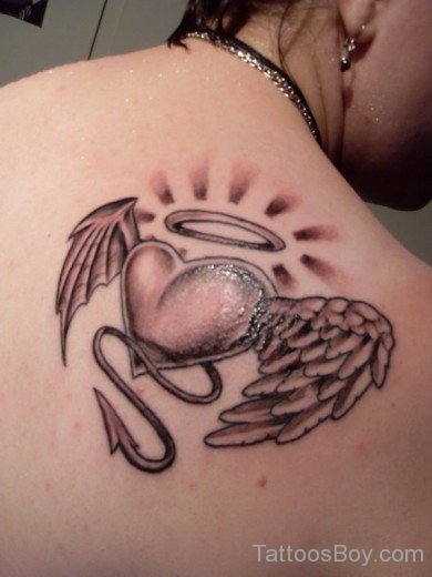 Heart Tattoo On Back