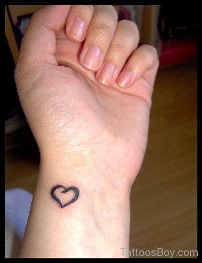 Heart Tattoo On Wrist