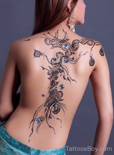Henna Tattoo On Back