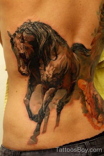 Horse Tattoo On Back