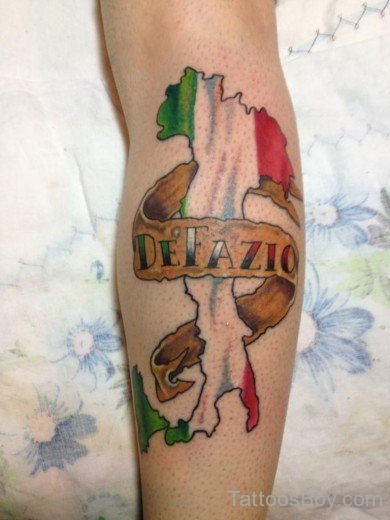 Italian Flag Tattoo