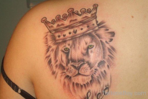 Lion Tattoo Design On Back