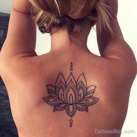 Lotus Tattoo On Back