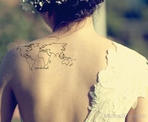 Map Tattoo On Back