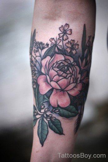 Nice Flower Tattoo on Arm