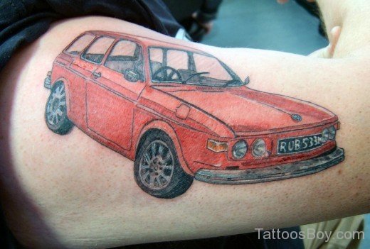 Red Car Tattoo