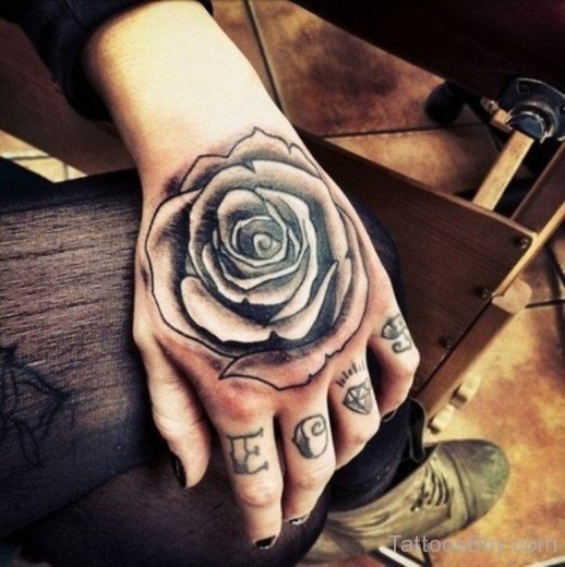 Rose Tattoo On Hand