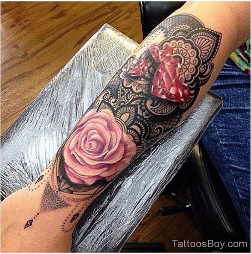 Rose Tattoo On Wrist