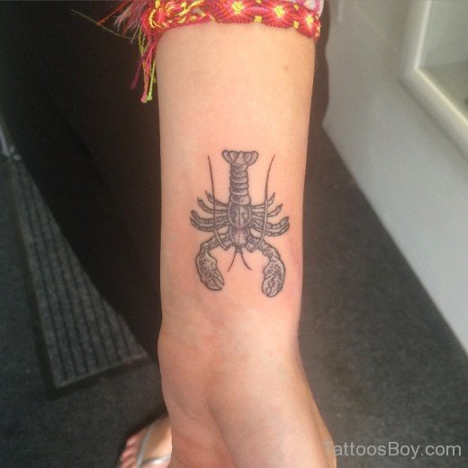 Scorpion Tattoo On Wrist