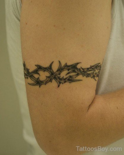 Simple Barbed Wire Tattoo