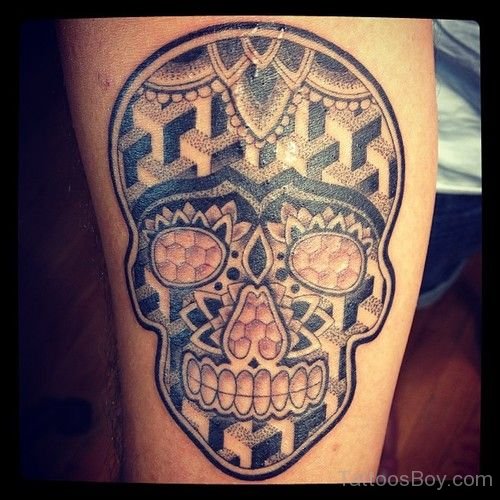 Stylish Skull Tattoo