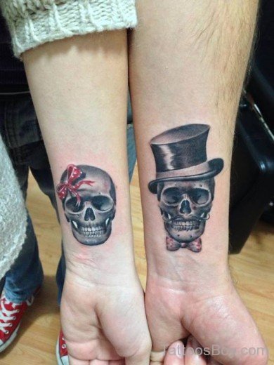 Skull Tattoo On Wrist