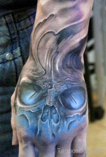 Skull Tattoo On Hand
