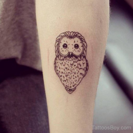 Small Owl Tattoo