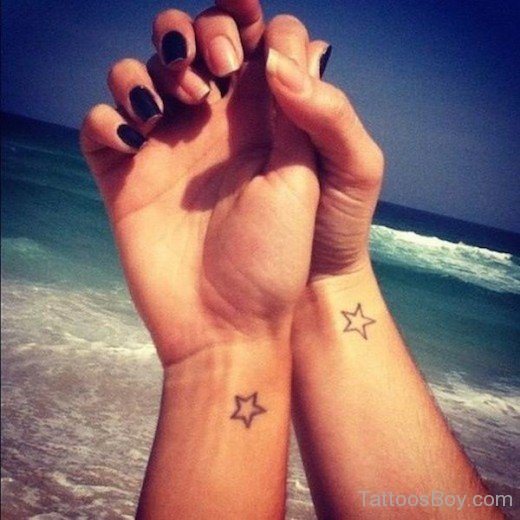 Star Tattoo Design On Wrist