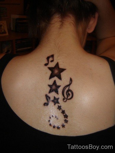 Star Tattoo On Back