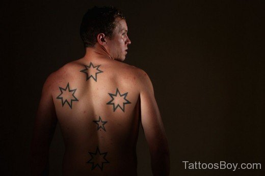 Star Tattoo On Back 