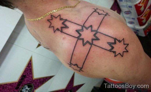 Stars Tattoo On Shoulder