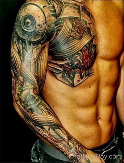 Stylish Full Sleeve Tattoo