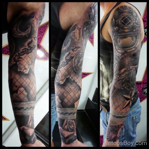 Stylish Full Sleeve Tattoo