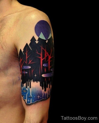 Stylish Shoulder Tattoo