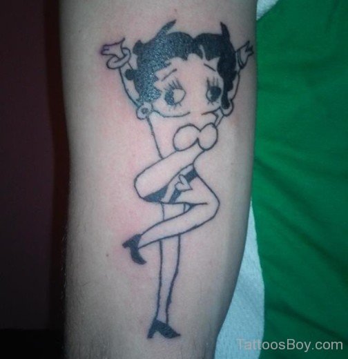 Stylish Tatuagem Betty Boop Design