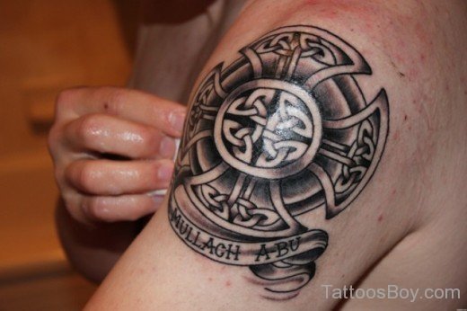 Symbol Tattoo On Shoulder
